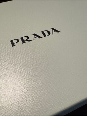 A Prada Black Logo on Box (Mint Color)